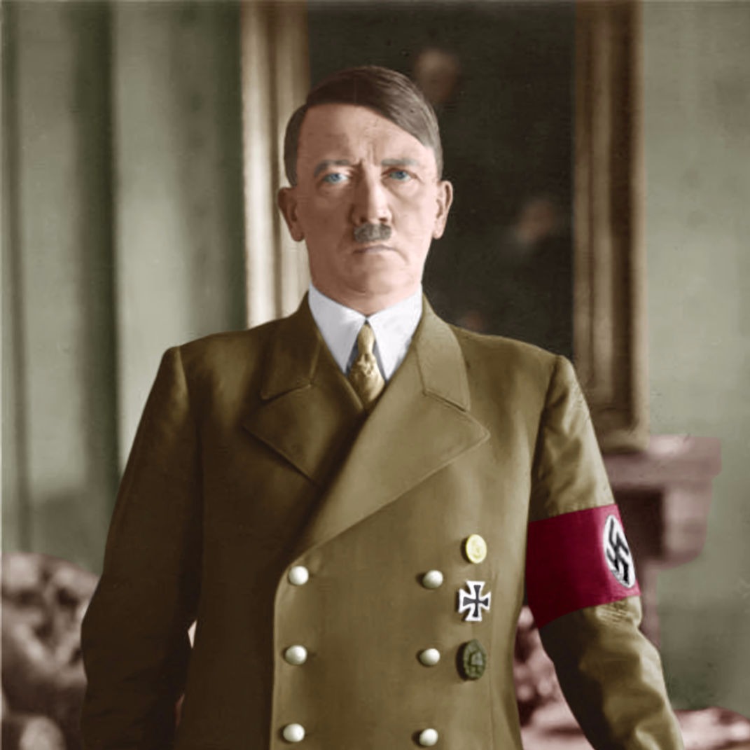Foto van Hitler.