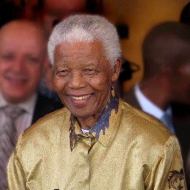 Foto van Nelson Mandela.