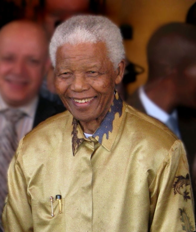 Foto van Nelson Mandela.